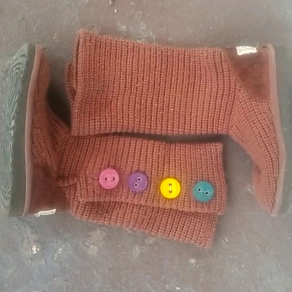 Uggs Brown Button Up Boots
